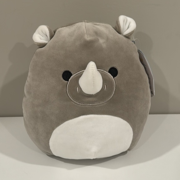 Squishmallow Irving Rhino 8" NWT Gray Safari Jungle Zoo - Picture 5 of 5